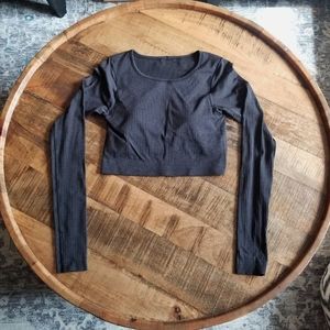 lululemon Ebb to Street Long Sleeve Shirt - Black (US 6)